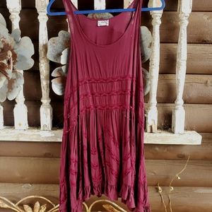 Free People Red Slip Dress